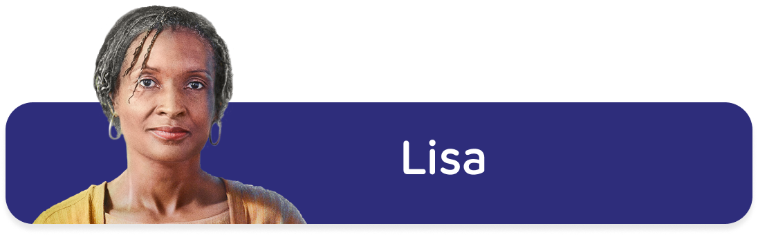 Patient profile Lisa. Not an actual patient.