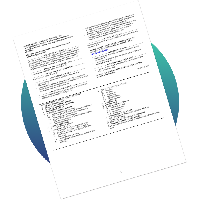 Image of downloadable full Prescribing Information for RUKOBIA